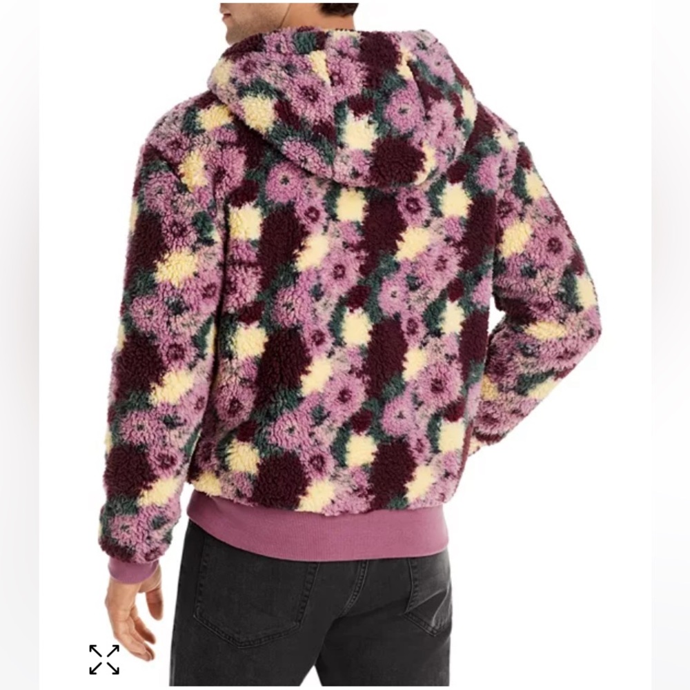 NWT ATM ANTHONY THOMAS MELILLO luxury designer Floral Zip Front Hoodie Men’s M - Picture 4 of 10